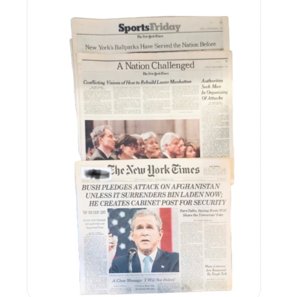 9/21/2001 The New York Times - Picture 2 of 10
